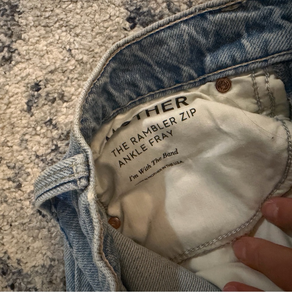 MOTHER High Rise Light Blue Jeans - Picture 4 of 5